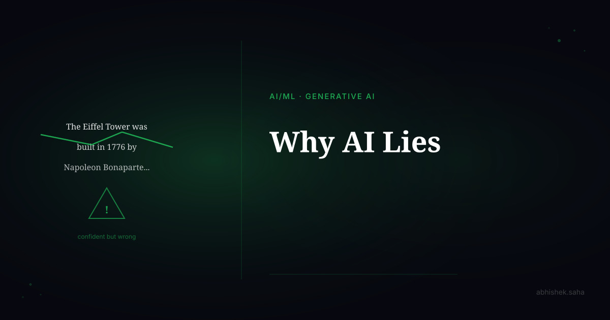 Why AI Lies (And Doesn't Know It)