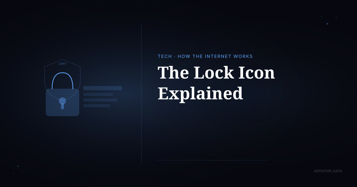 How HTTPS Works — The Lock Icon Explained