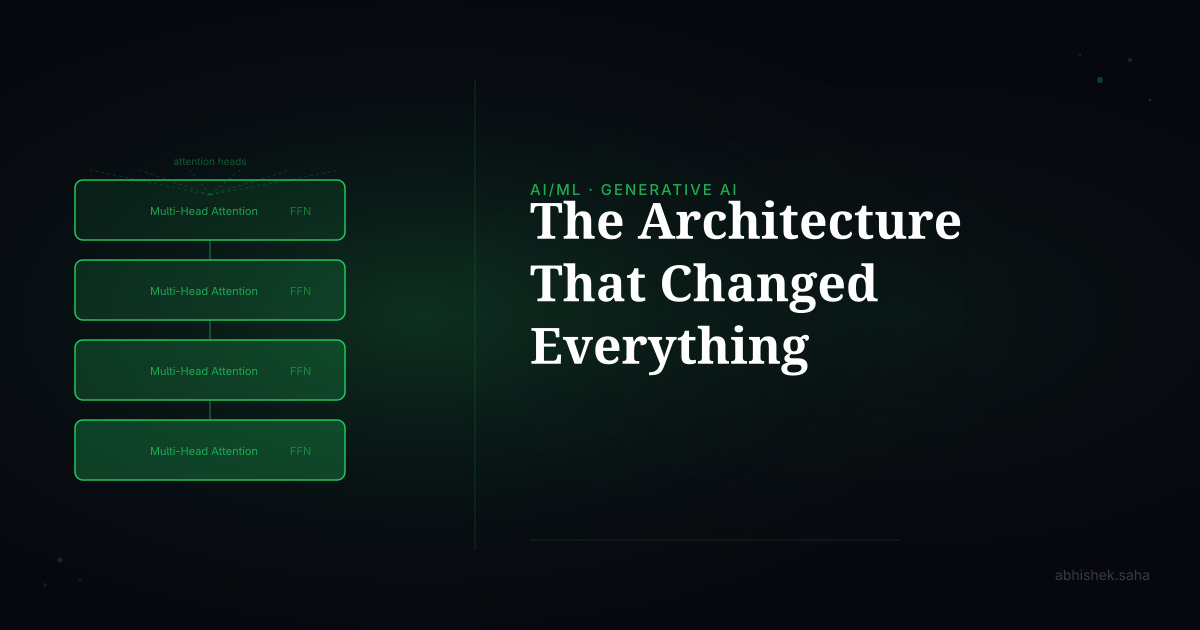 Transformers — The Architecture That Changed Everything