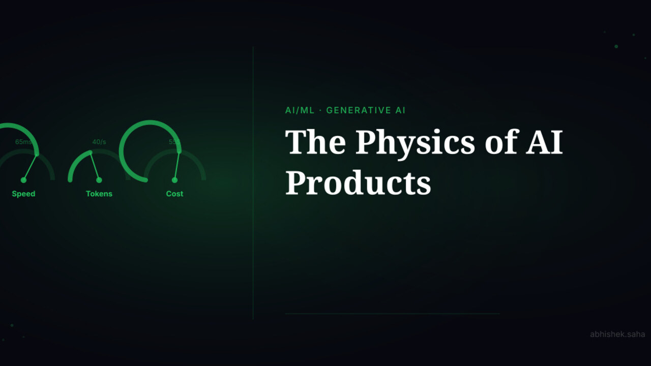 Latency, Tokens, and Cost — The Physics of AI Products